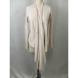 Vintage 90's Barefoot Dreams Cream Open Wrap Cardigan Robe Nightwear Cozy 526